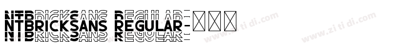 NTBrickSans Regular字体转换